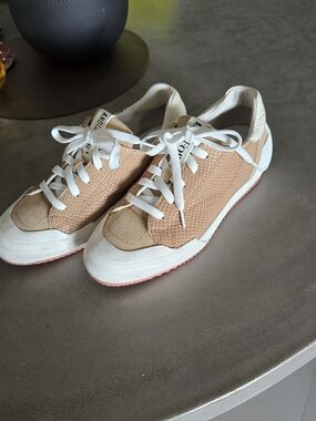 Women's Beige-Tan Low Top Sneakers
